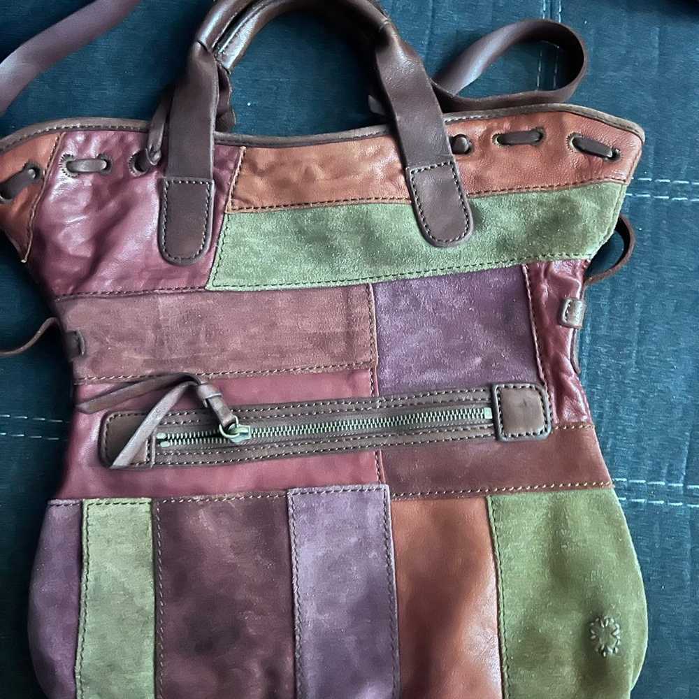 Lucky Brand leather patchwork bag - image 2