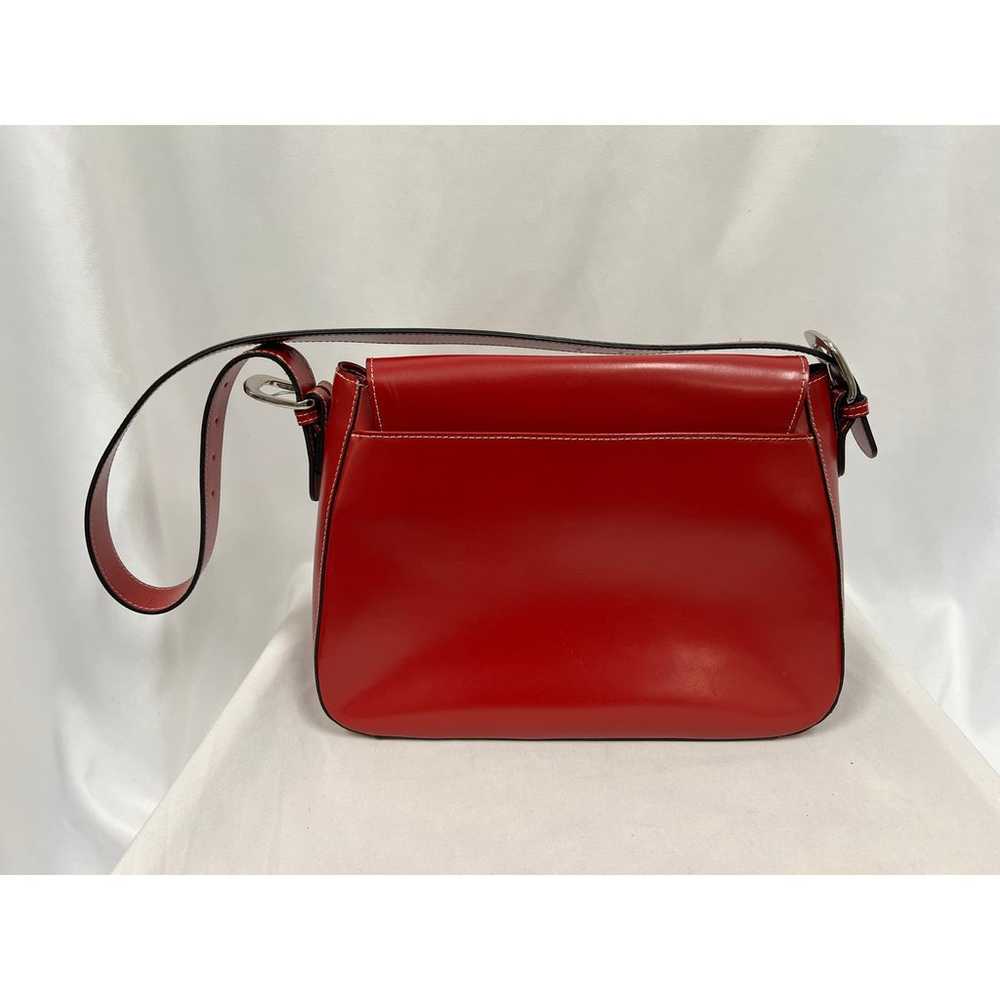 Jack Georges Italian Leather Red Shoulder Bag - image 2