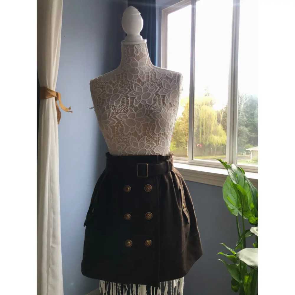 Burberry Wool mini skirt - image 4