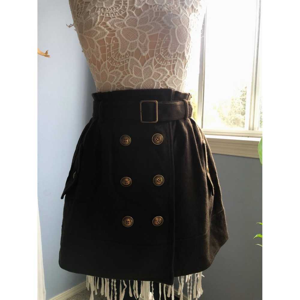 Burberry Wool mini skirt - image 8