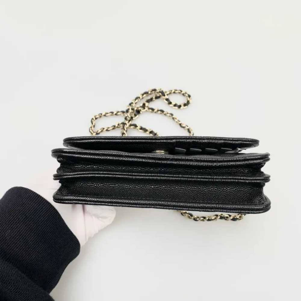 Chanel Wallet On Chain Double C leather handbag - image 4