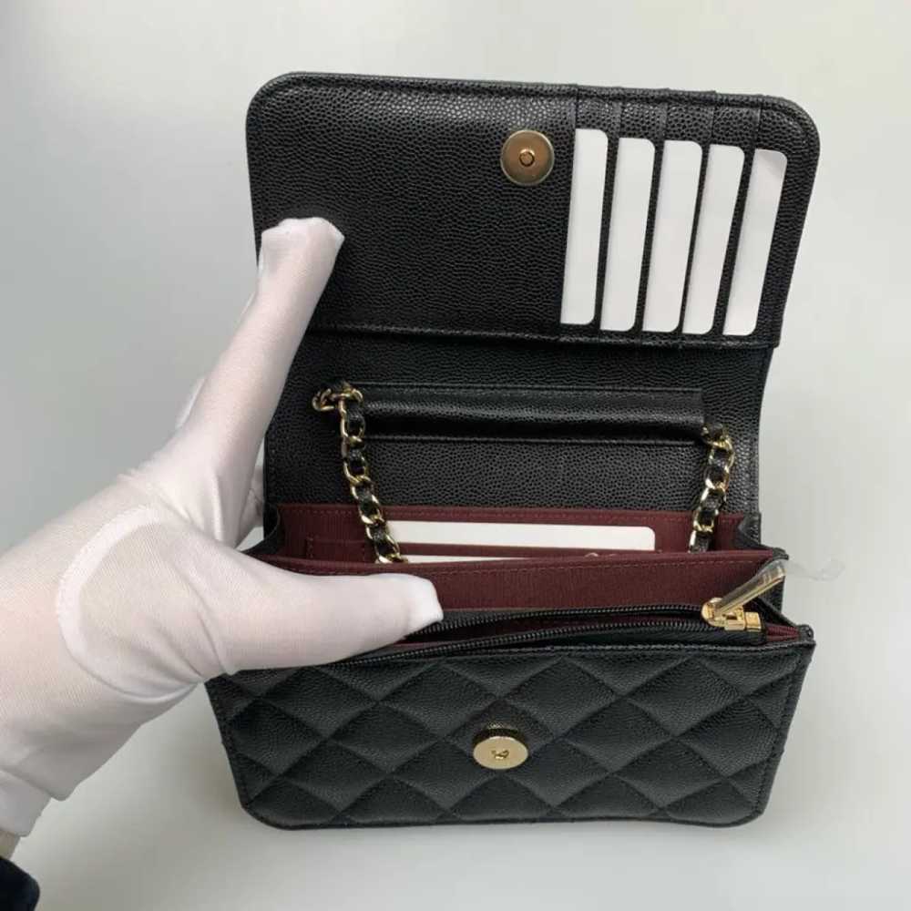 Chanel Wallet On Chain Double C leather handbag - image 5