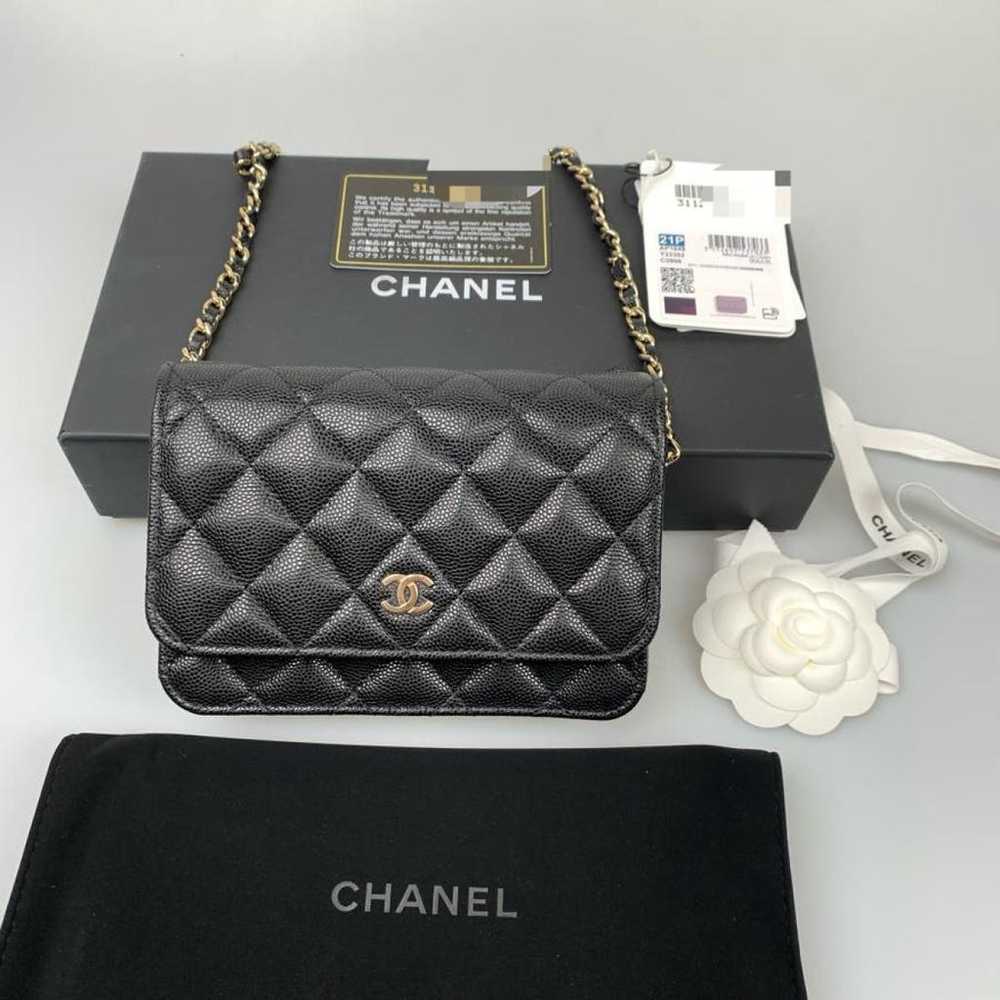 Chanel Wallet On Chain Double C leather handbag - image 6