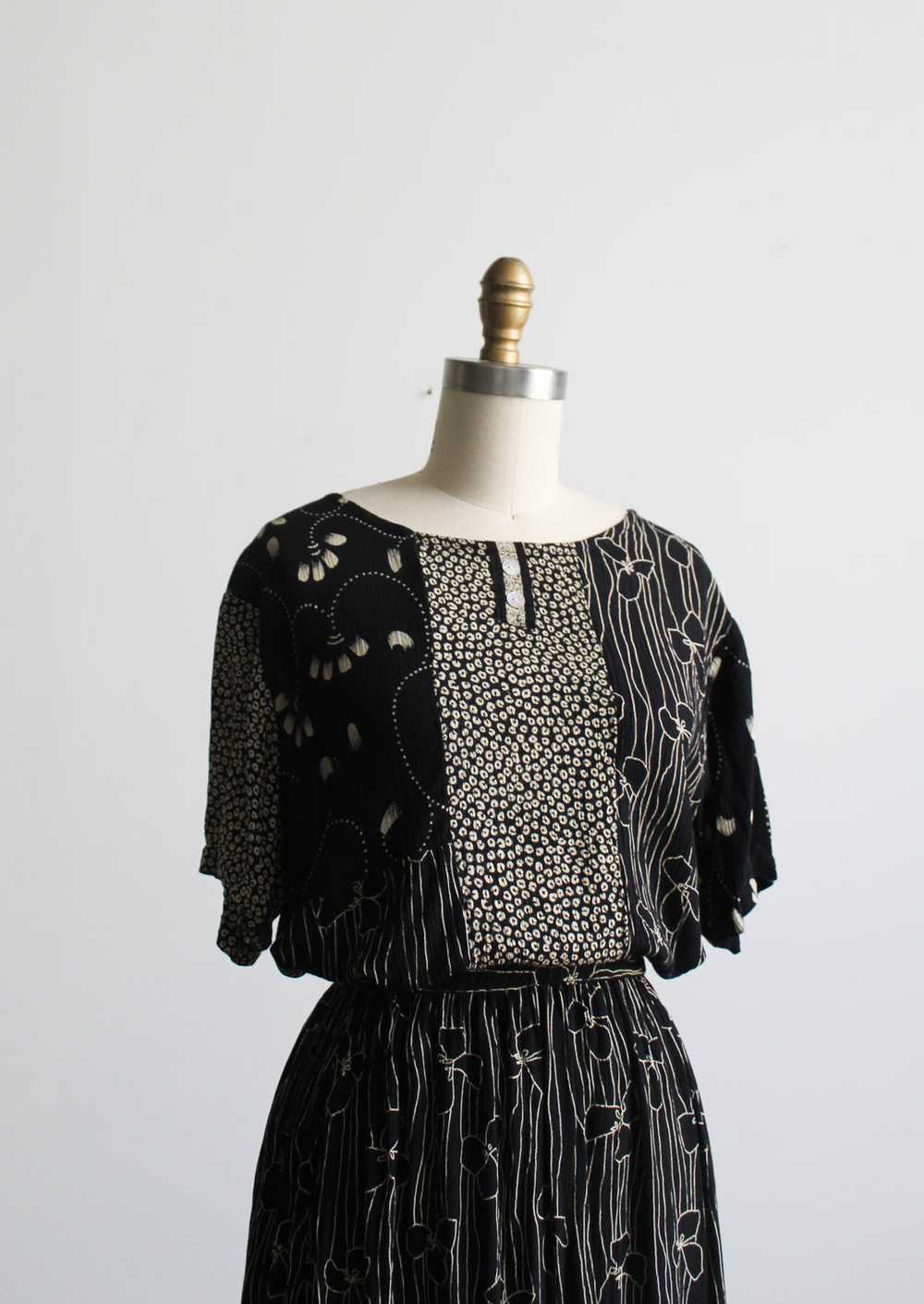 dark botanical dress set (m) - image 4