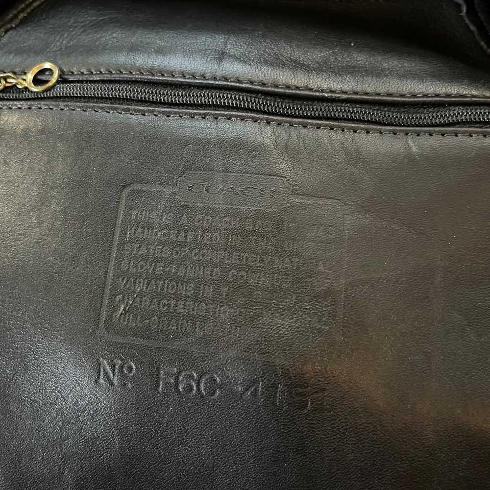 Vintage Coach Black Leather Thompson Drawstring C… - image 9