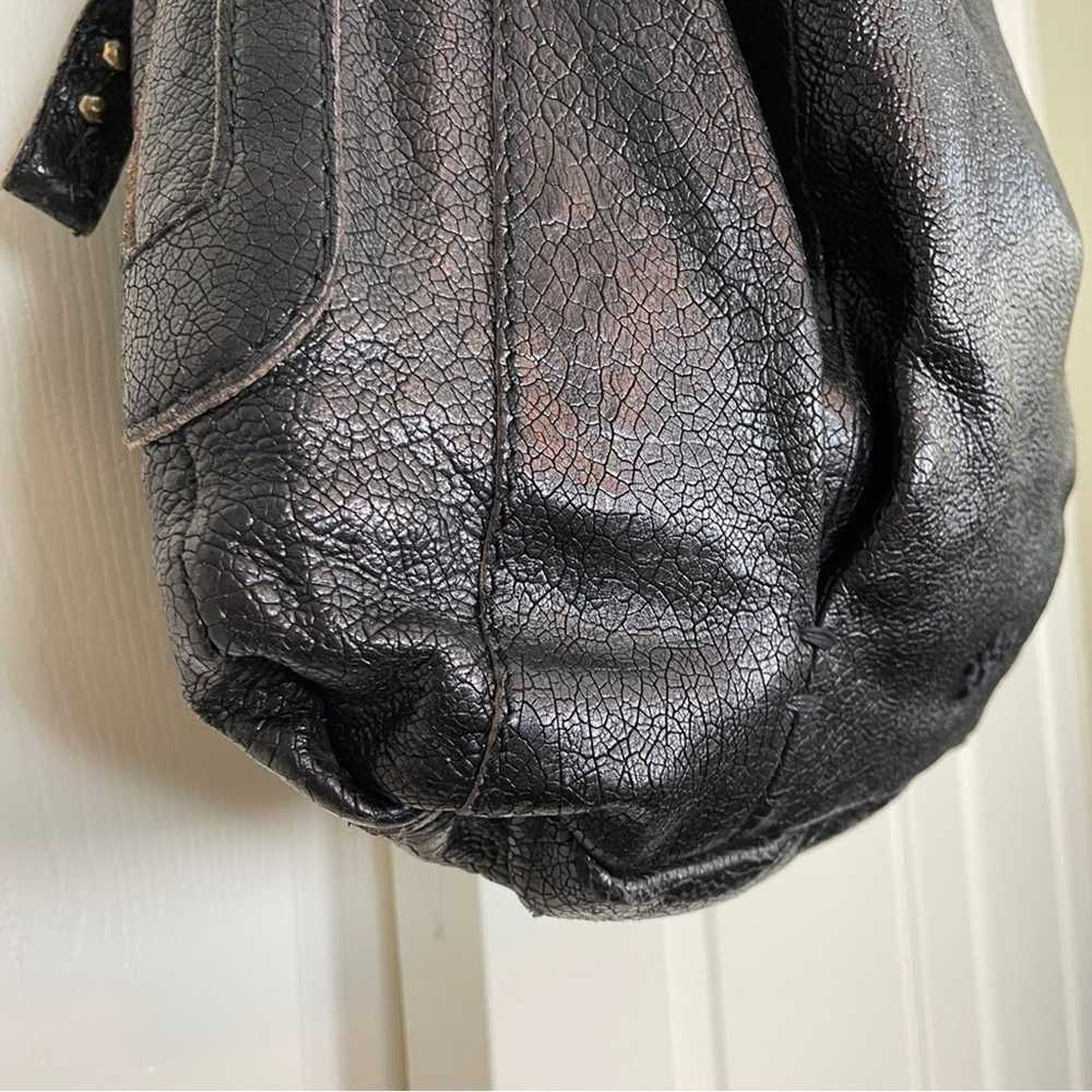 49 Square Miles Crackle Leather Large Hobo Bag - image 7