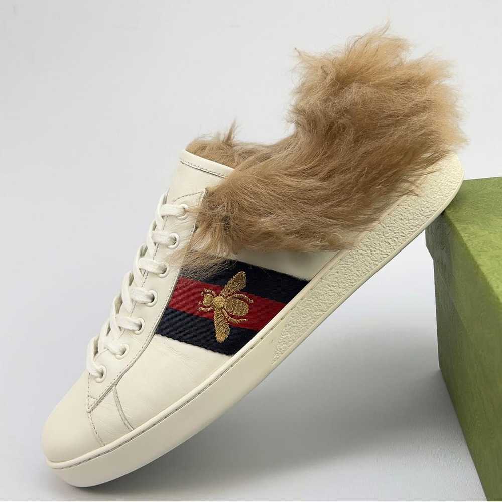 Gucci Ace leather low trainers - image 10