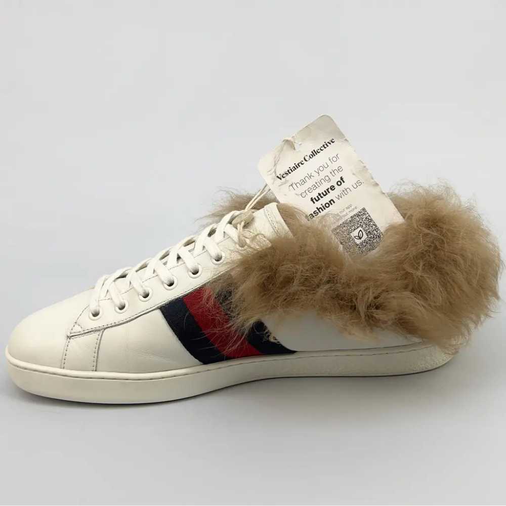 Gucci Ace leather low trainers - image 12