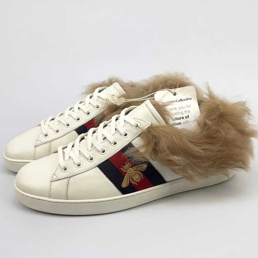 Gucci Ace leather low trainers - image 7