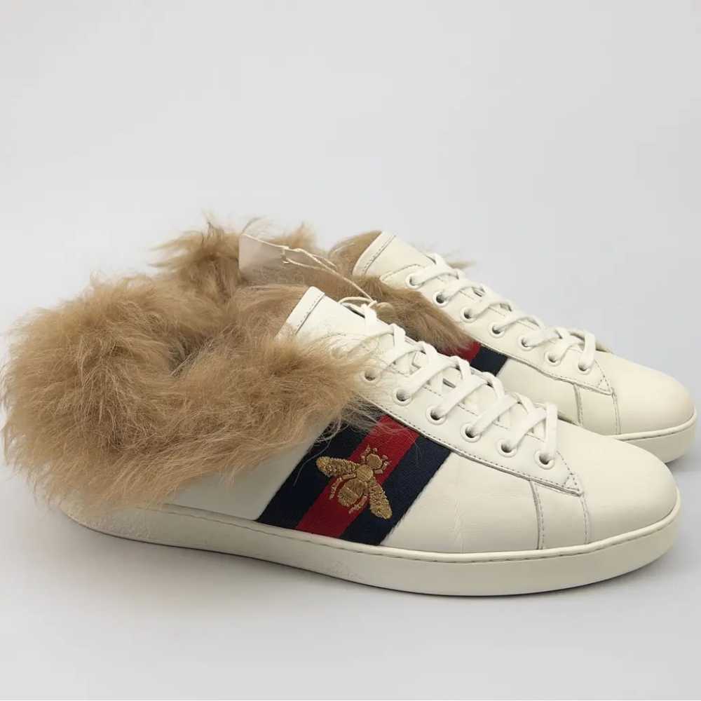 Gucci Ace leather low trainers - image 8