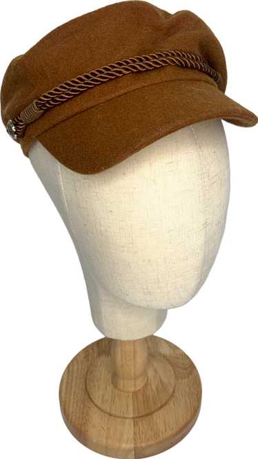 Hatattack Brown Wool Blend Flat Cap One Size