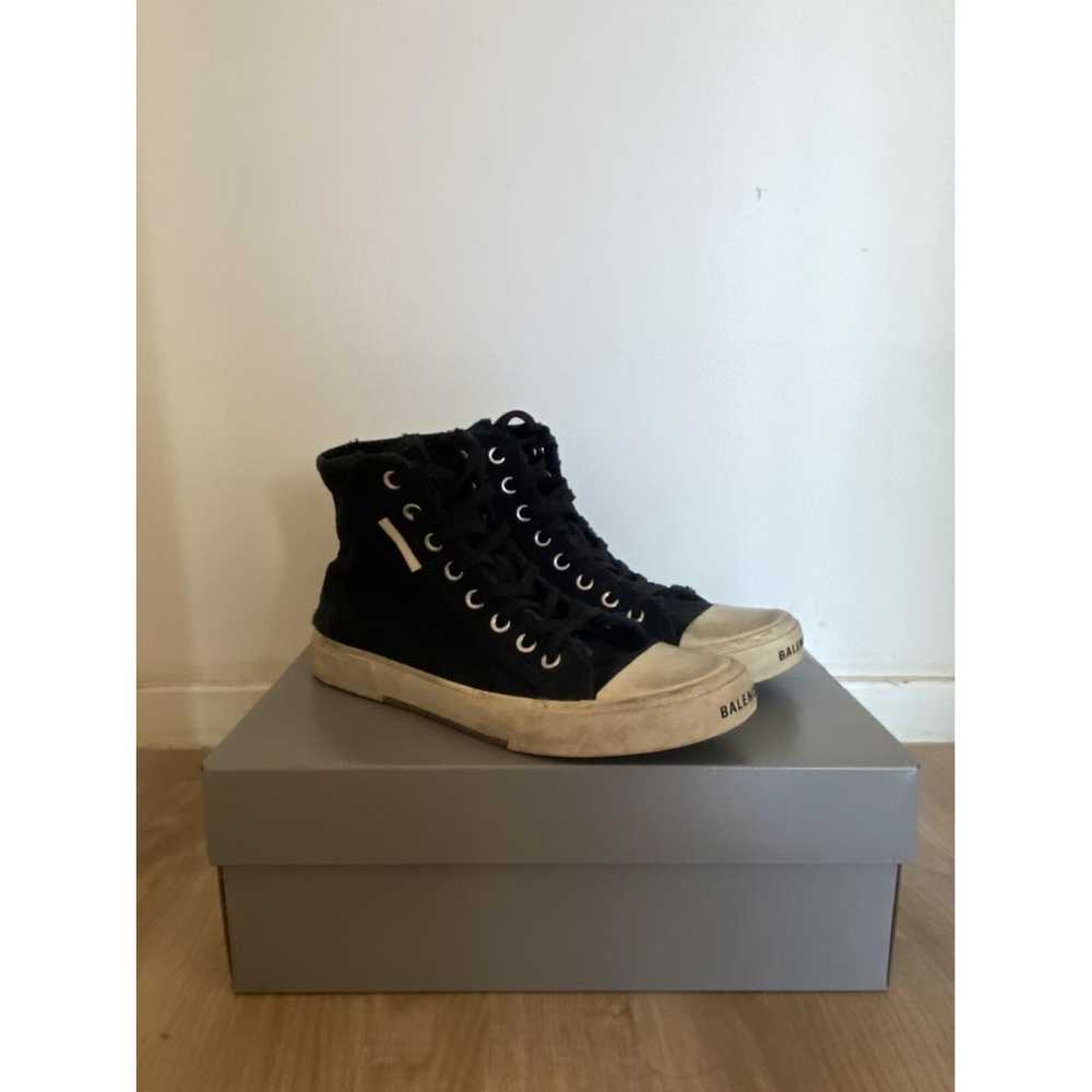 Balenciaga Paris cloth high trainers - image 4