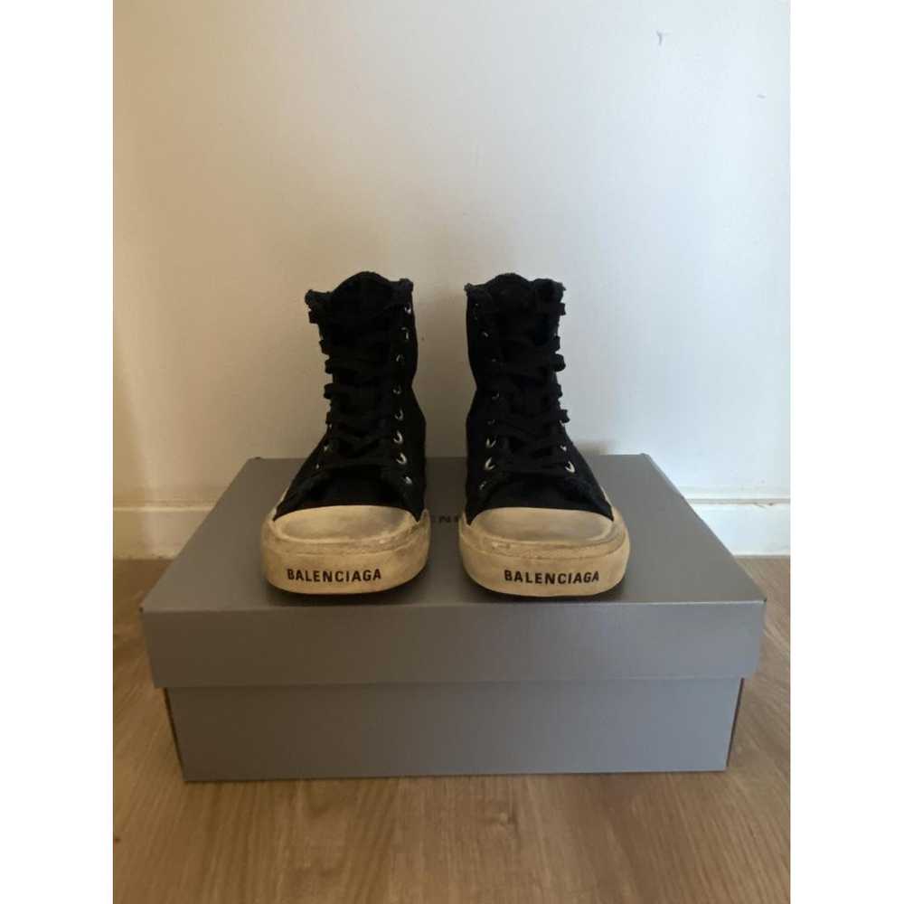 Balenciaga Paris cloth high trainers - image 9