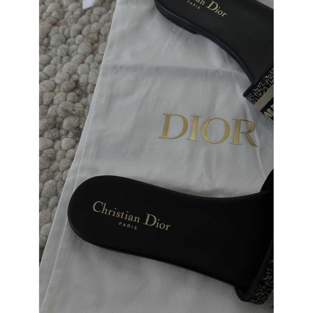Dior Dway leather mules - image 5
