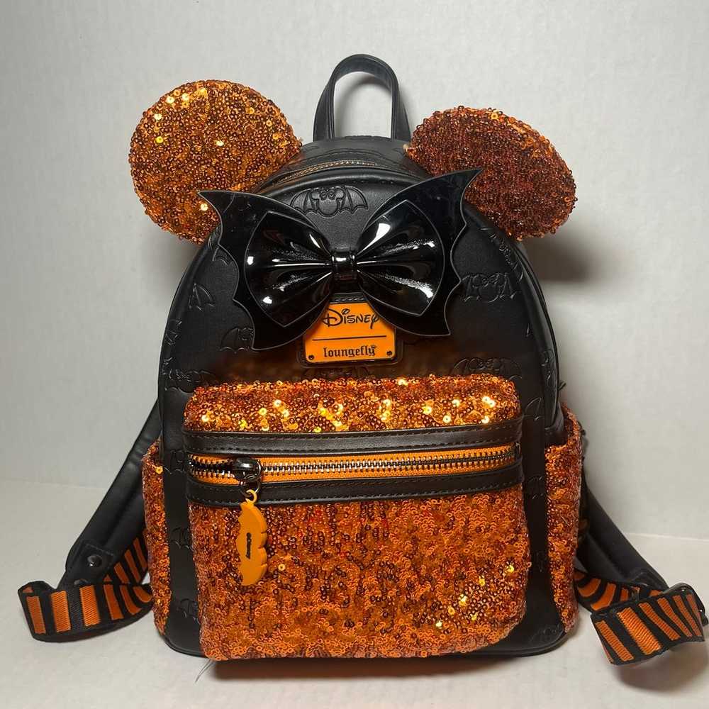 Loungefly Halloween Disney Minnie Mouse Sequin Ex… - image 1