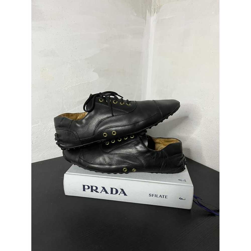 Prada Leather low trainers - image 6