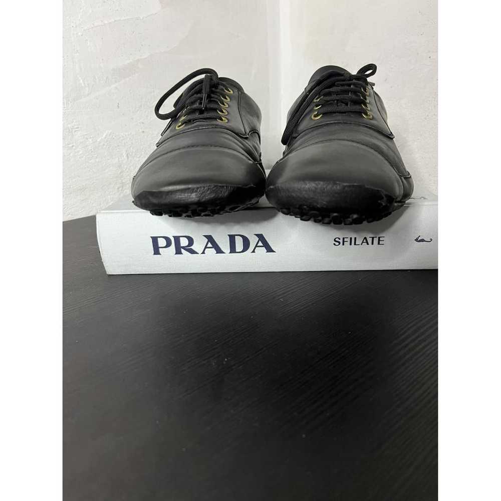 Prada Leather low trainers - image 8