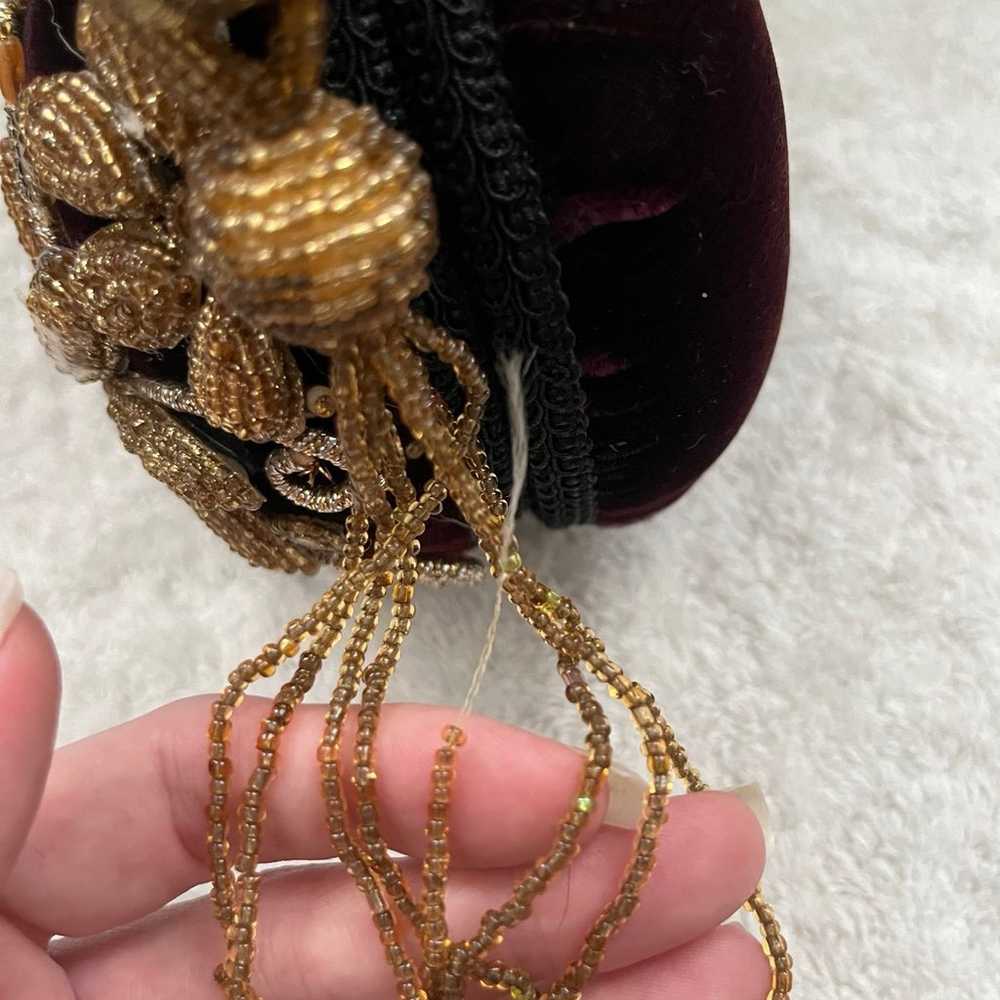 EUVC MARY FRANCES Gold Bead Embellished Novelty M… - image 4