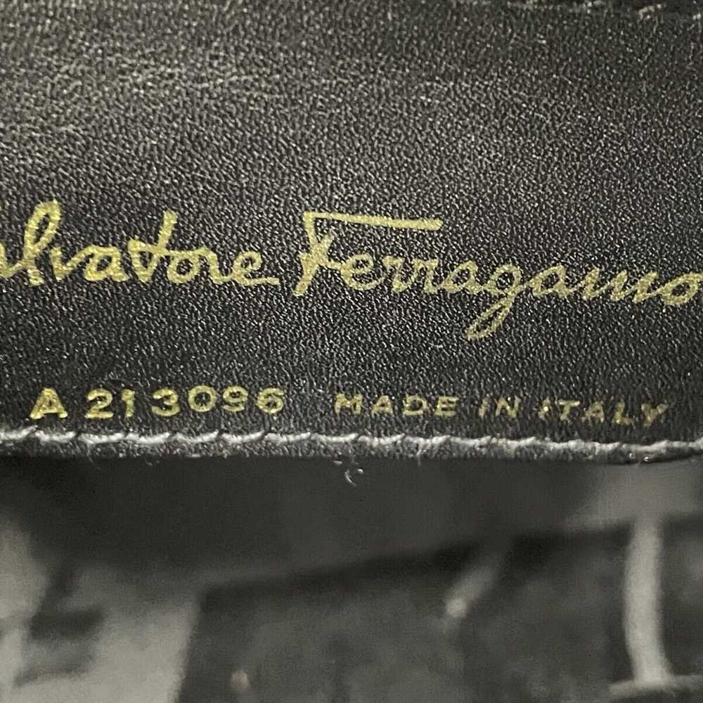 Salvatore Ferragamo Vara Shoulder Cross Bag Suede… - image 9