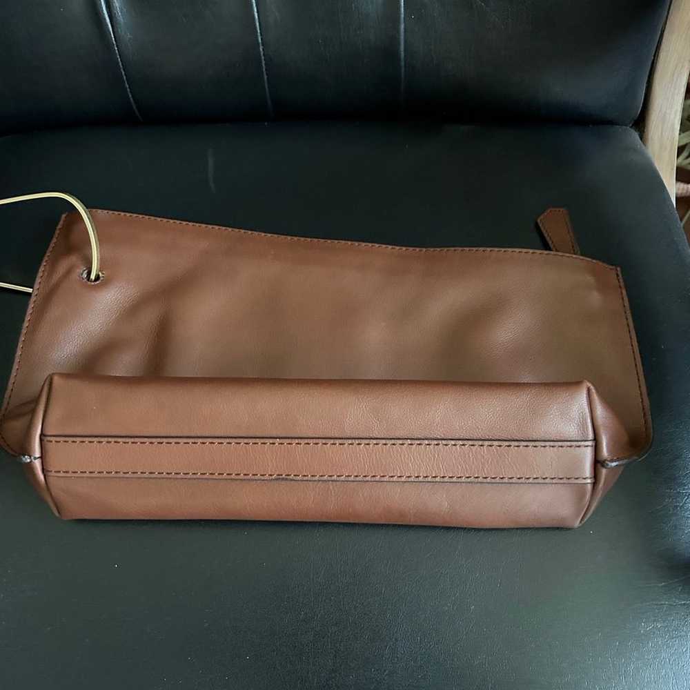 Orsetto Brown Smooth Super Luxurious Leather Clut… - image 12