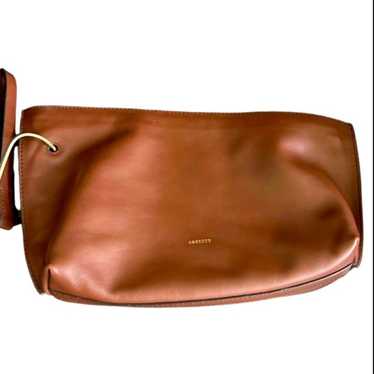 Orsetto Brown Smooth Super Luxurious Leather Clut… - image 1