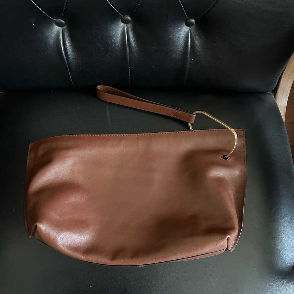 Orsetto Brown Smooth Super Luxurious Leather Clut… - image 3