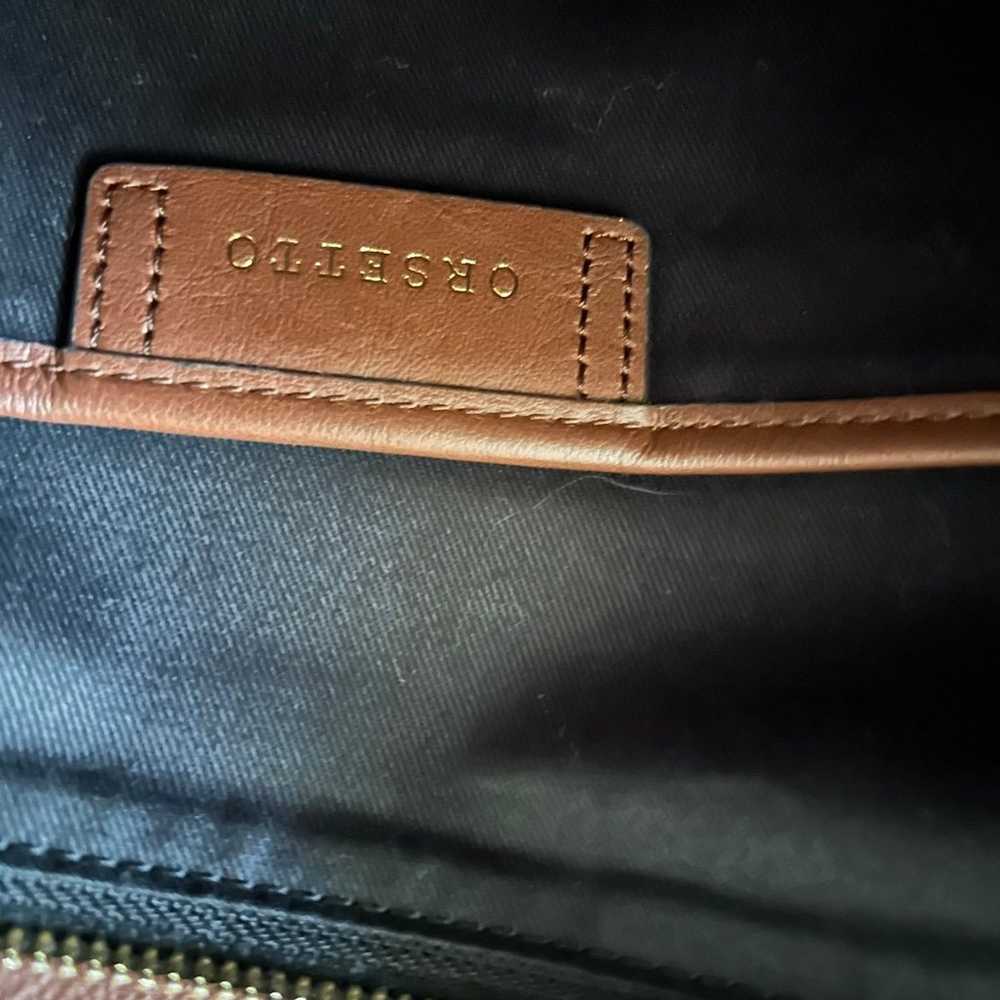 Orsetto Brown Smooth Super Luxurious Leather Clut… - image 6