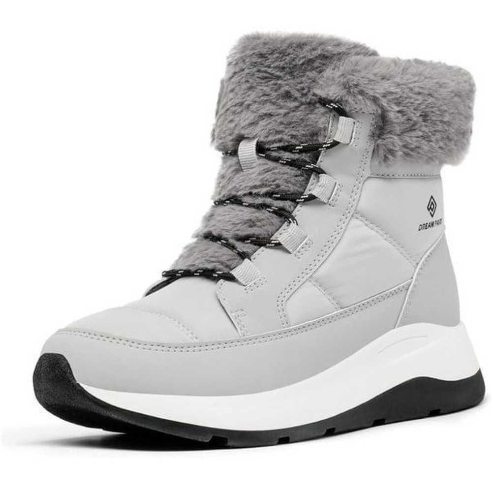 NWOT Dream Pairs Size 7 Women’s Grey Snow Boots F… - image 1
