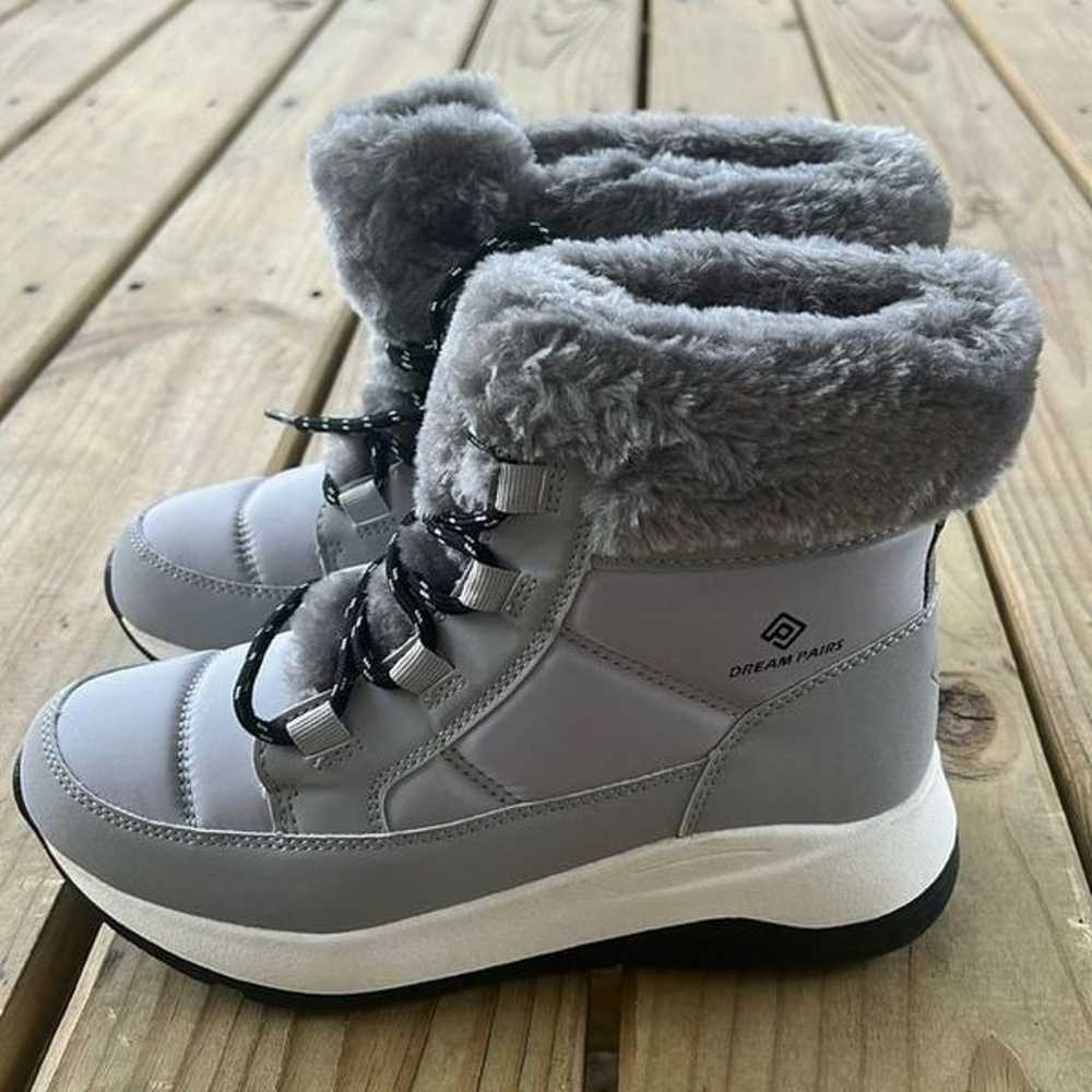 NWOT Dream Pairs Size 7 Women’s Grey Snow Boots F… - image 2