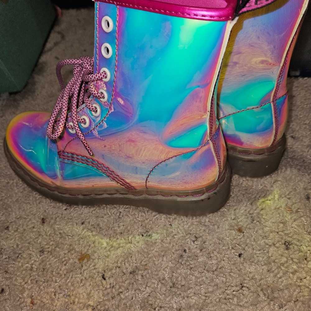 Festy Besty holographic combat boots size 6 - image 5