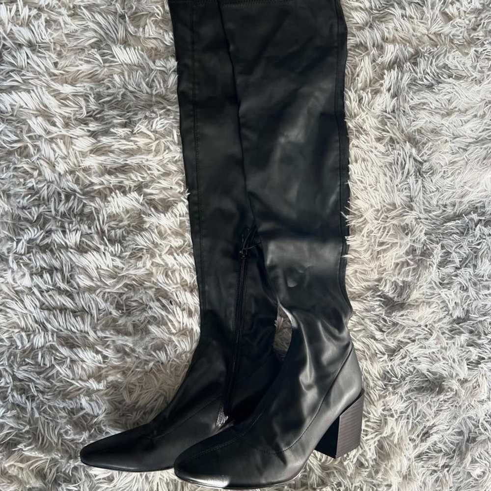 Zara high heel leather boots - image 1