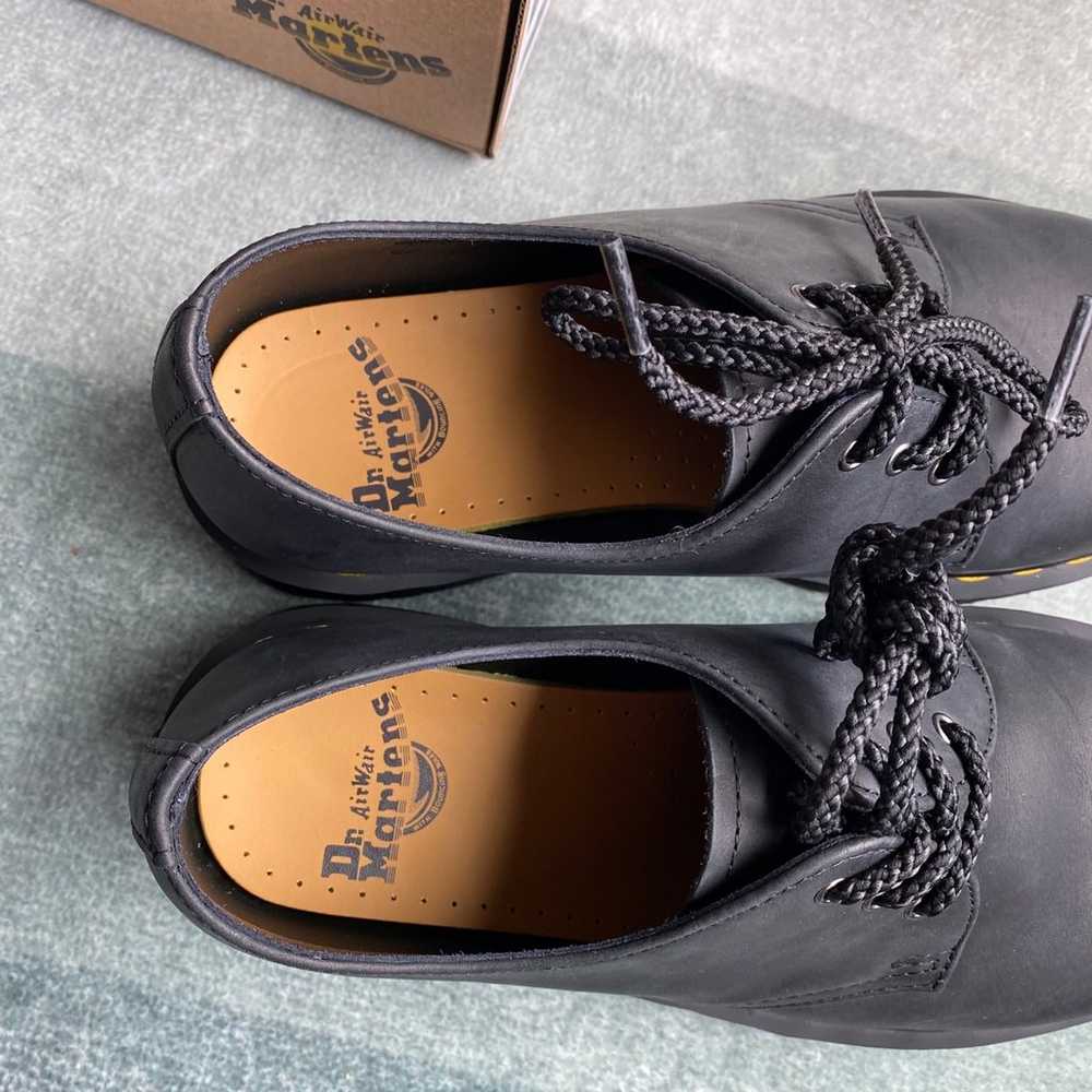 Dr. Martens 1461 Black Waxed Oxfords - image 4