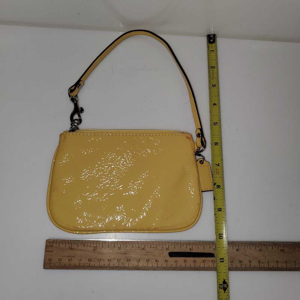 Coach Yellow Wristlet Single Compartment Leather … - image 2