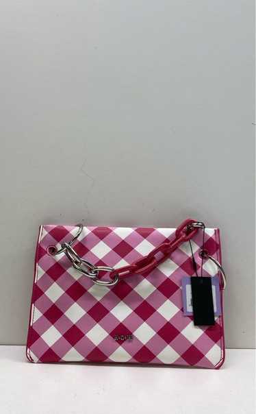 House of Want Gingham Chill Clutch Fuchsia