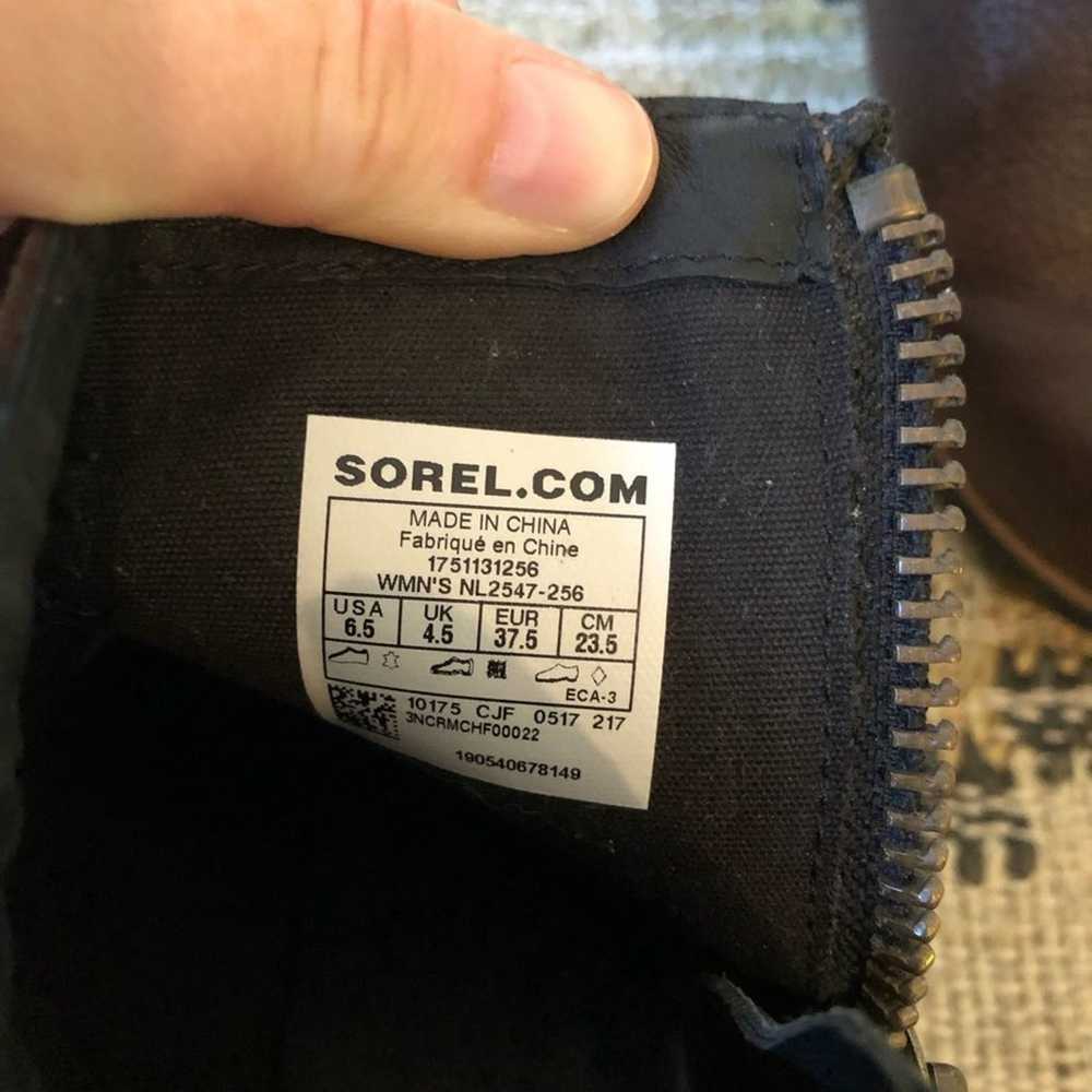 Sorel Brown Leather Danica Heeled Waterproof Boot… - image 9