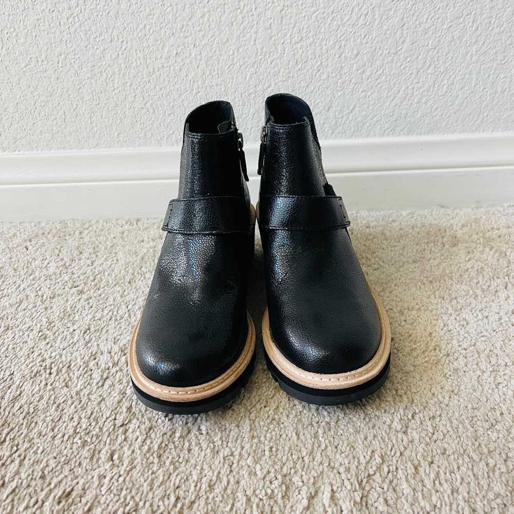 NWT Eileen Fisher Caddy Wedge Bootie in Black Emb… - image 3