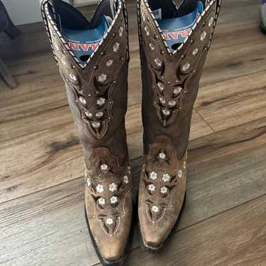 Durango Crush Floral Cowboy Boots - image 1