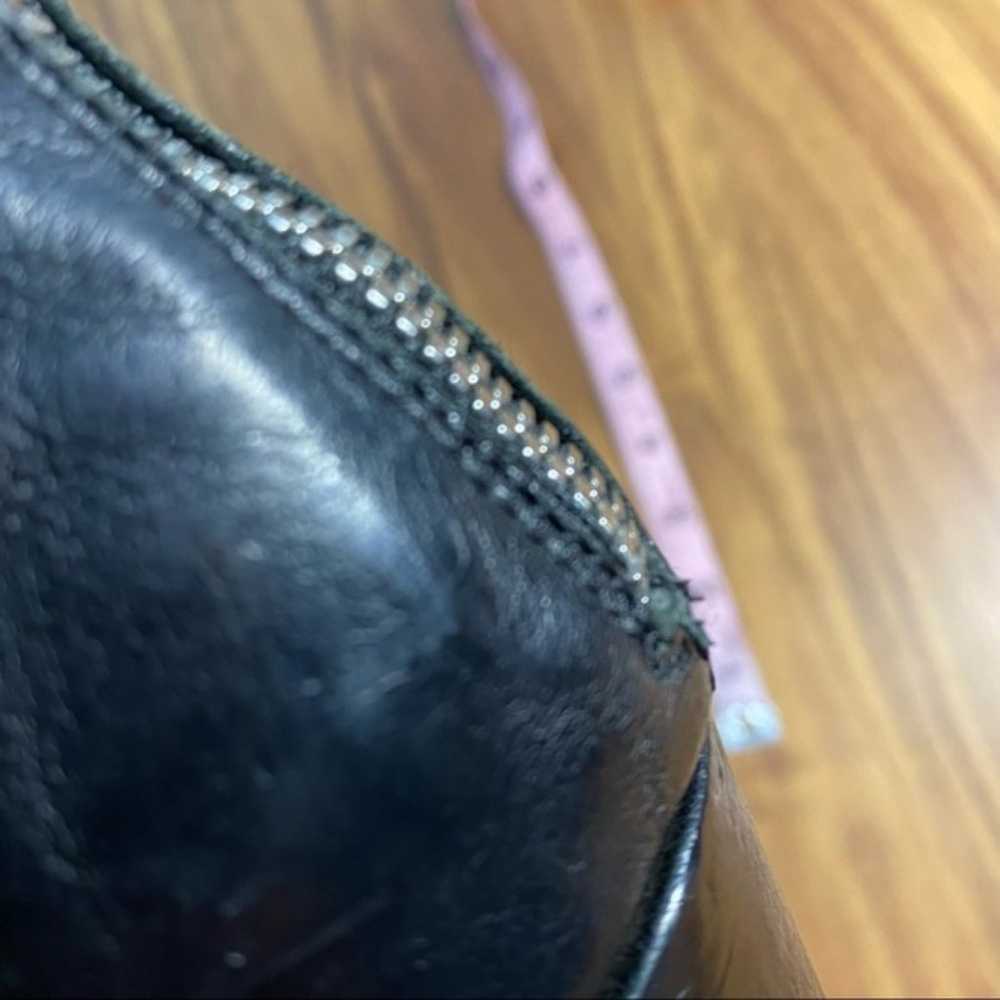 Officine Creative Black Moto Boots Distressed Lea… - image 9