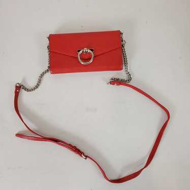 Rebecca Minkoff Jean Wallet Leather Crossbody Red - image 1