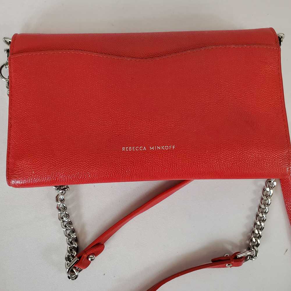 Rebecca Minkoff Jean Wallet Leather Crossbody Red - image 4