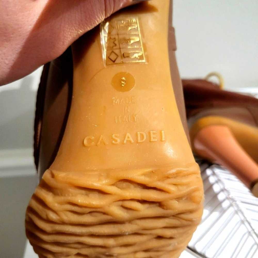 Casadei | Rubber & Leather Rain Boot - image 3