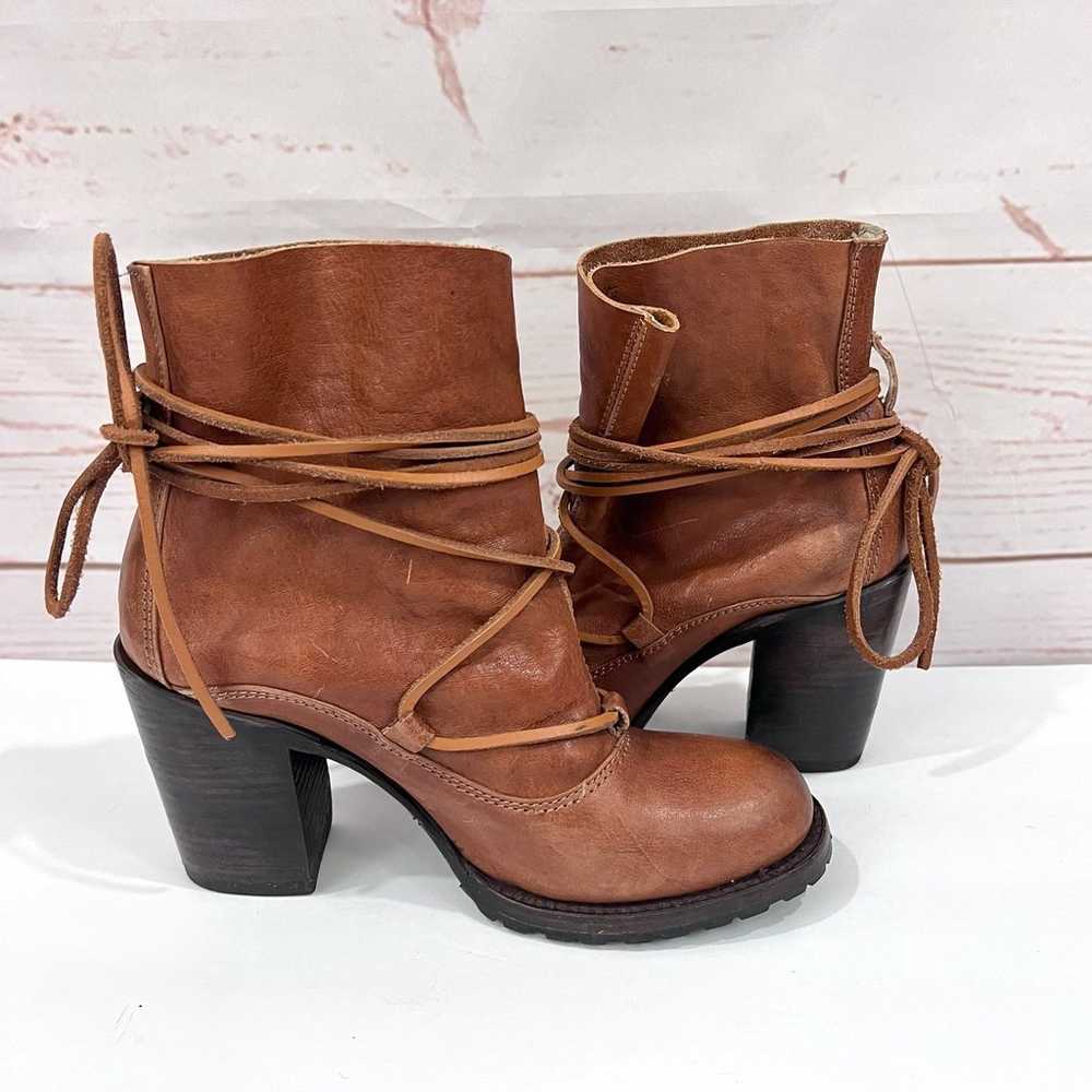 Freebird Genuine Leather Boho Strappy Floppy Jump… - image 11