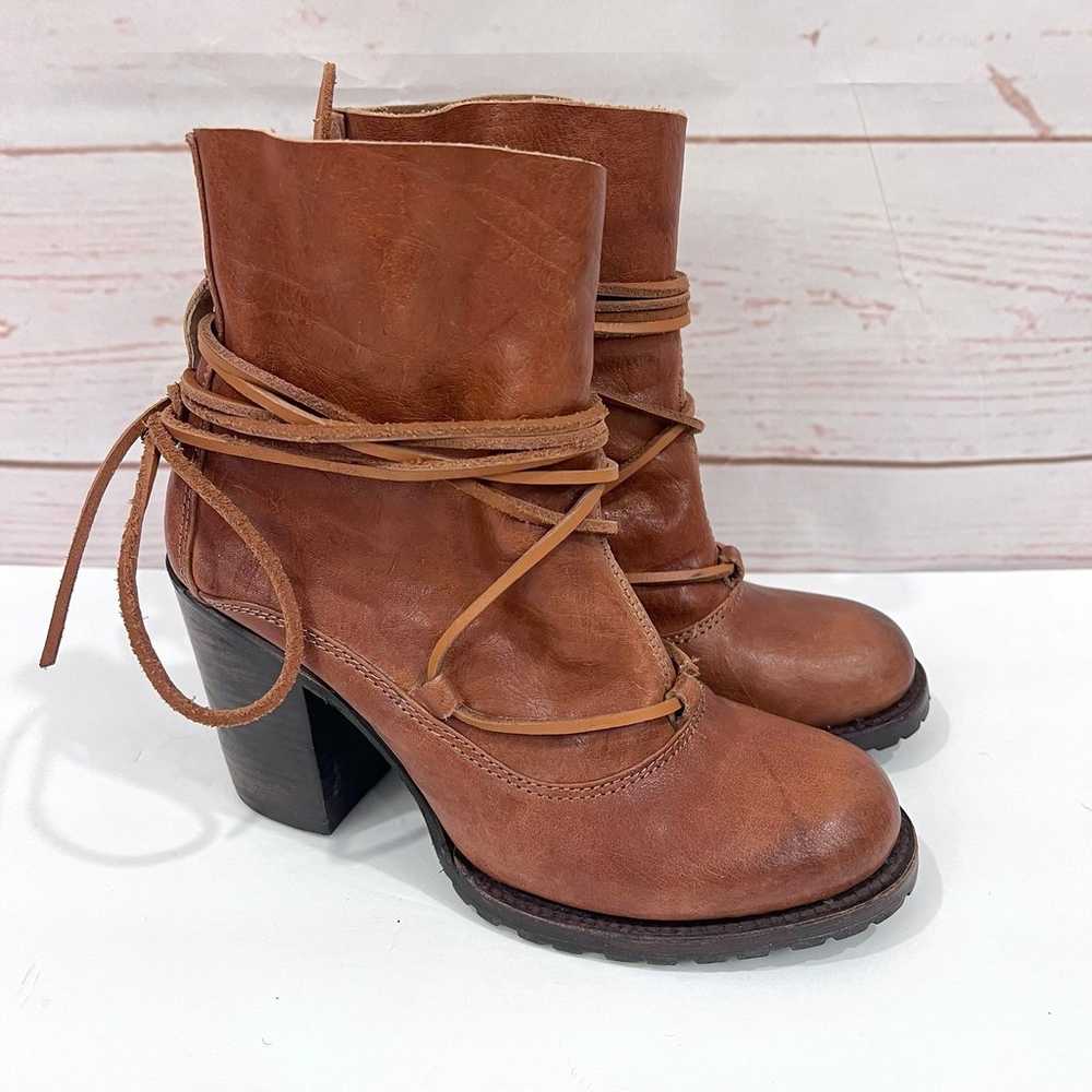 Freebird Genuine Leather Boho Strappy Floppy Jump… - image 7