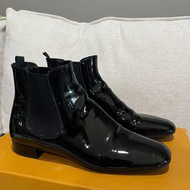 Prada Women’s Patent Leather Chelsea Boots Size 3… - image 1