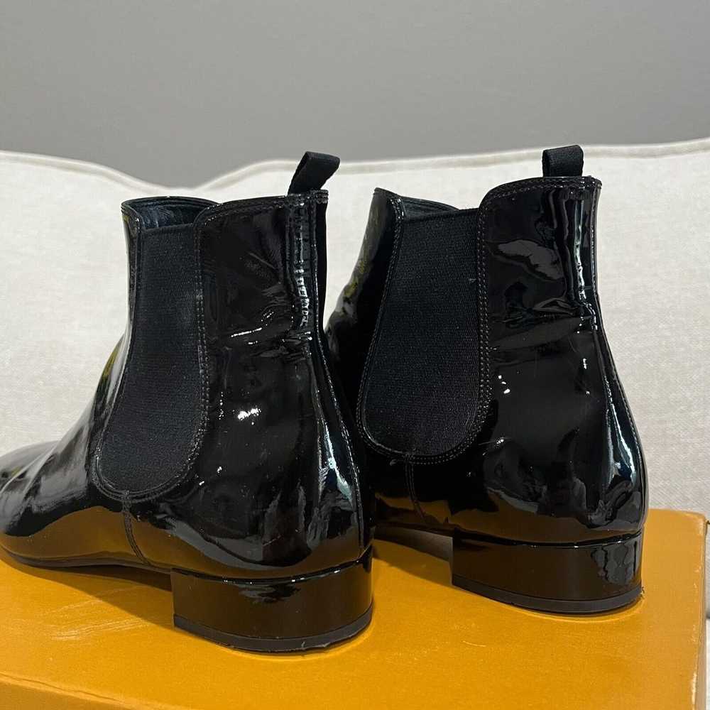 Prada Women’s Patent Leather Chelsea Boots Size 3… - image 3