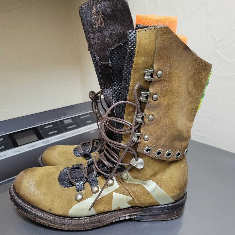 New A.S.98 Rare Moss Green Boots 37 - image 1