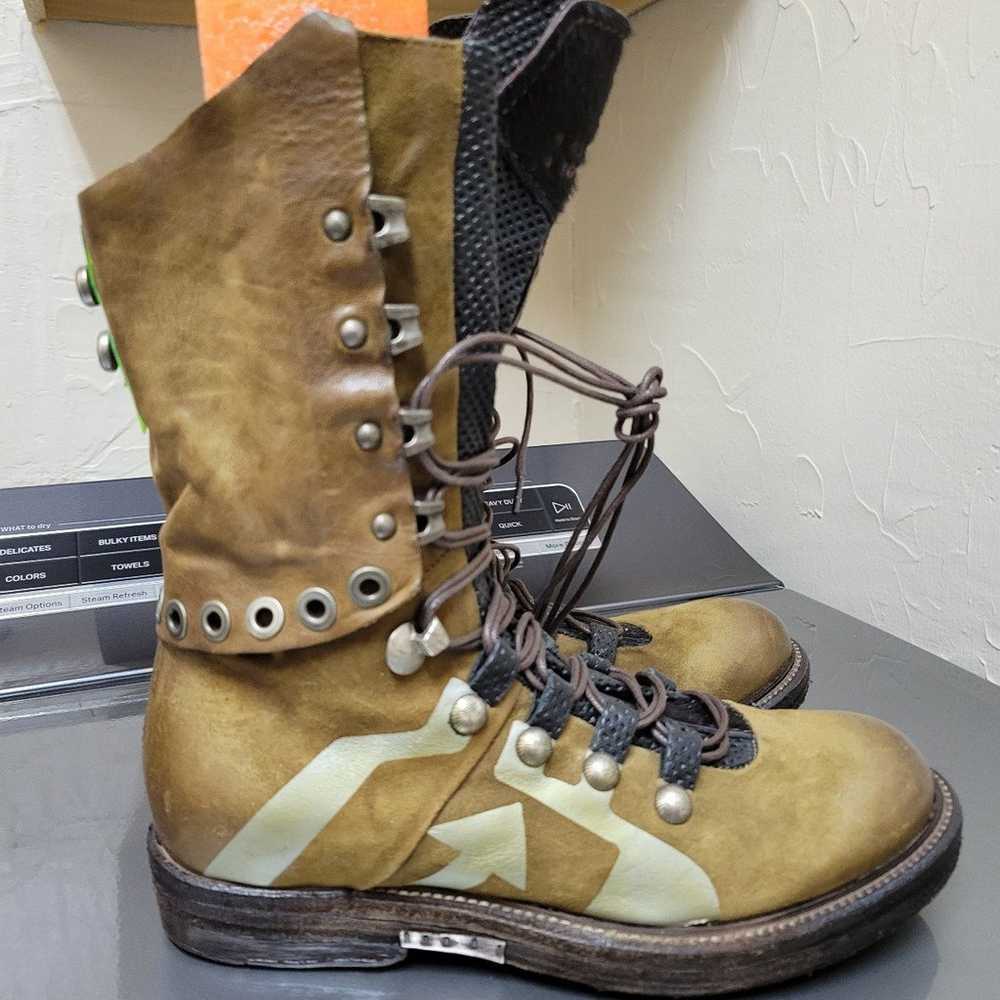 New A.S.98 Rare Moss Green Boots 37 - image 3