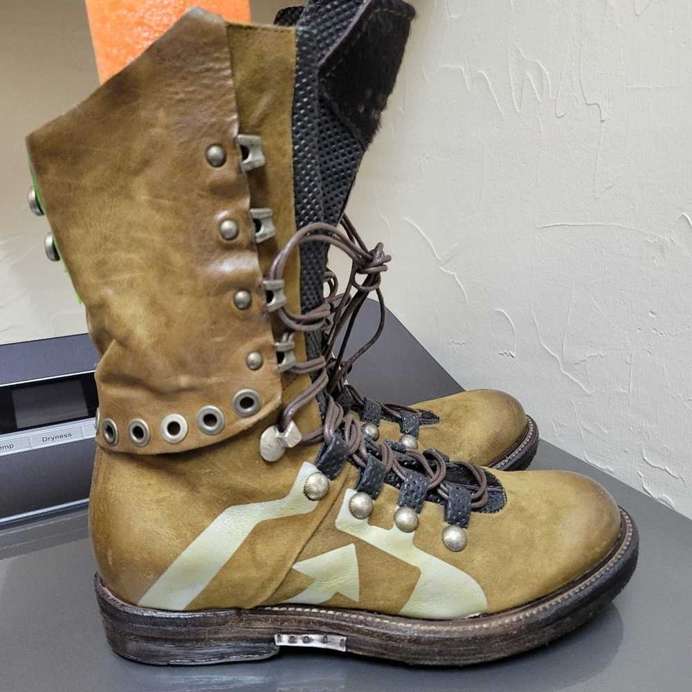 New A.S.98 Rare Moss Green Boots 37 - image 9