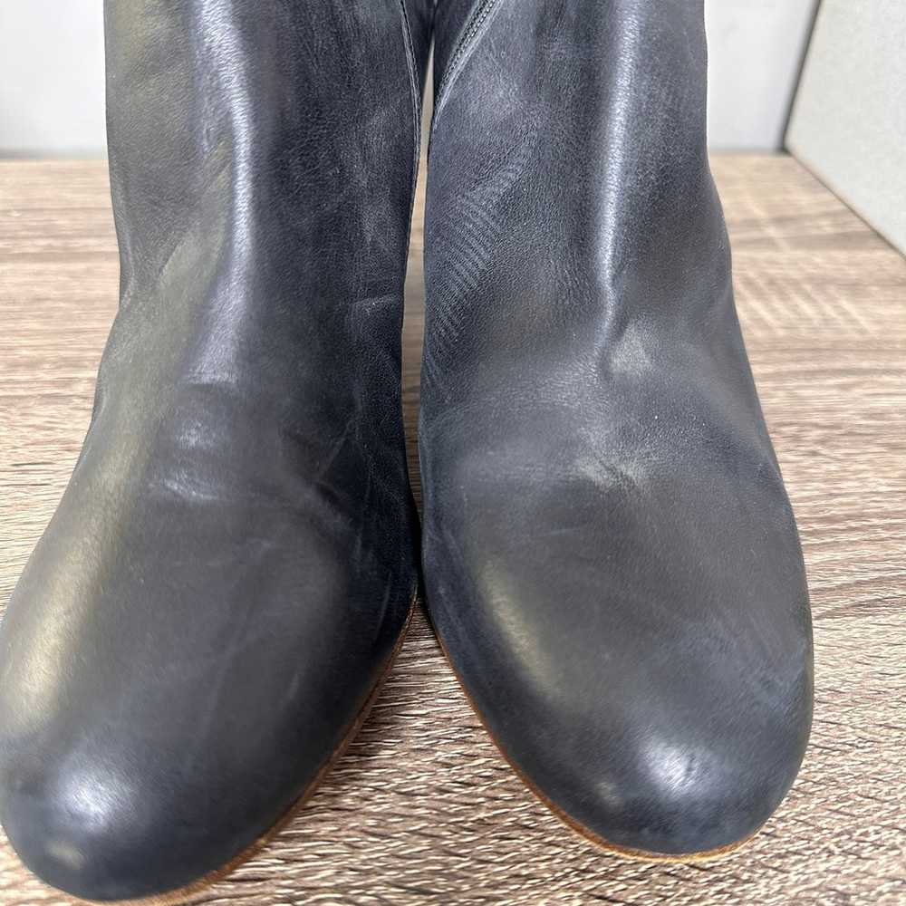 maison martin margiela black leather ankle booties - image 3
