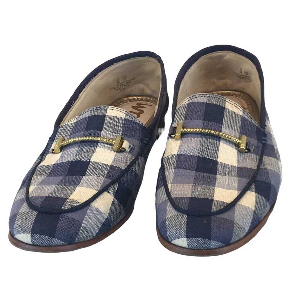 Sam Edelman Blue/White Checkered Slip-on Loafer W… - image 2